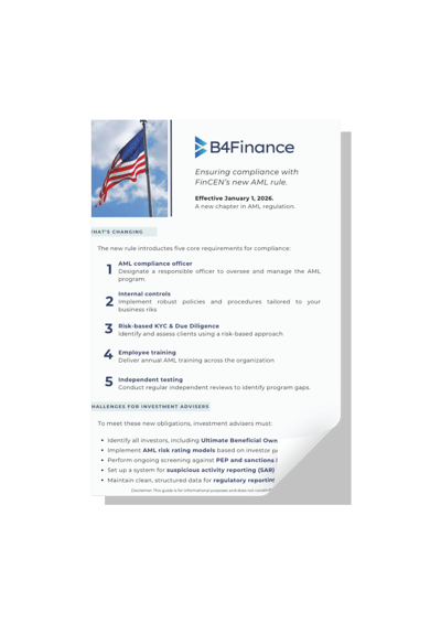 Flyer FinCen Rule Flyer FinCen Rule